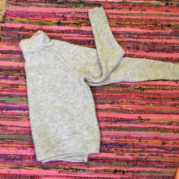 Mock neck light blue sweater