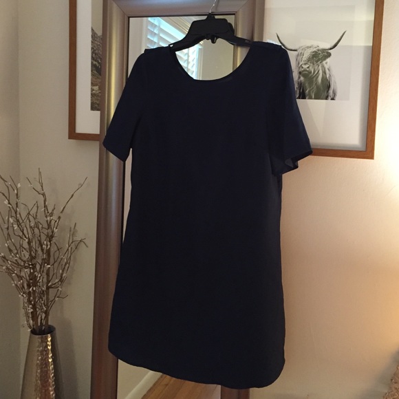 Dark Blue Shift Dress - Picture 1 of 3