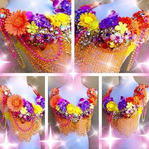 Electric Laundry Rave Bra