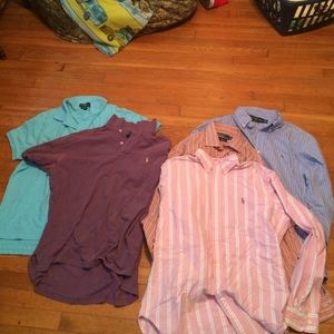multiple polo shirts
