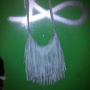 Fringe Mint green purse