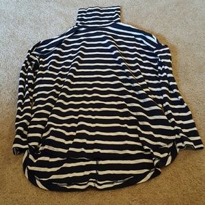 Striped turtle neck shirt