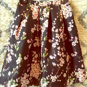 Floral Midi Skirt