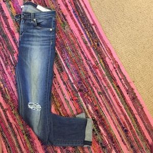Rag and bone distressed skinnies