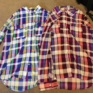 Plaid blouses
