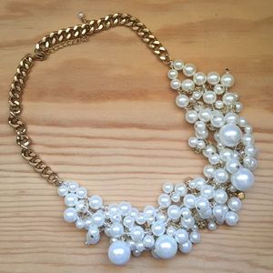 Faux pearl necklace