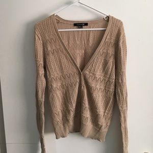 Beige lace sweater