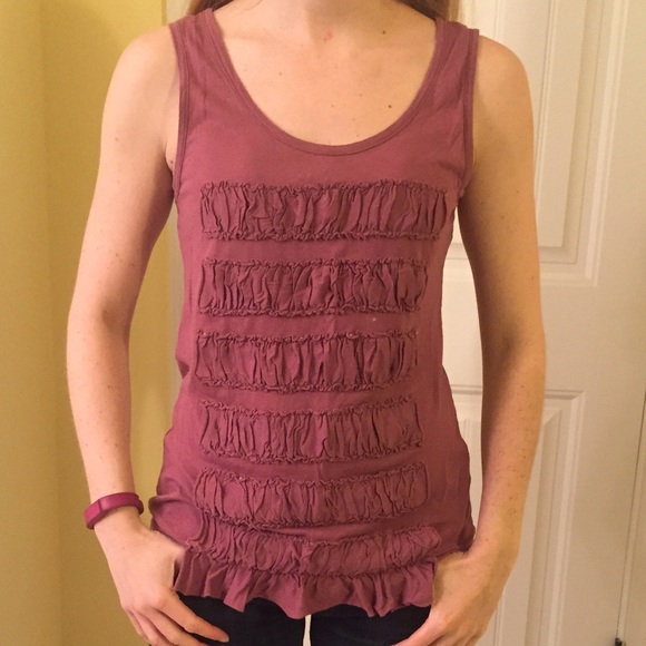 Jcrew ruffle tank