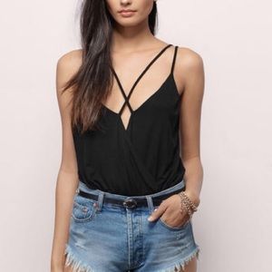 Tobi cross front bodysuit