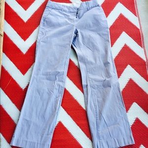 J. Crew Stretch "City Fit" Pants in Light Gray.