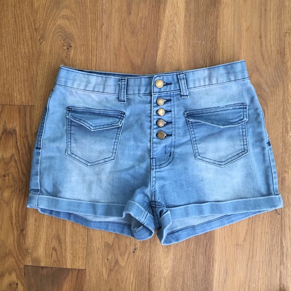 High Wasted Jean Shorts