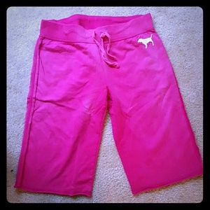 Pink sweat pant Capris