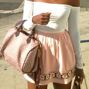 Pink TOBI Cutout Skirt