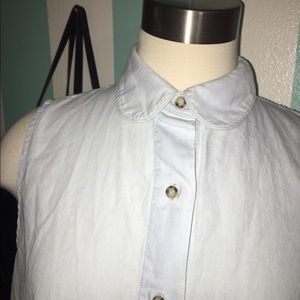 American apparel Peter Pan collar button up