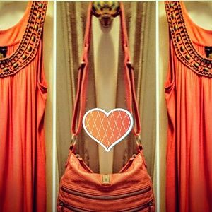 Shirt OR Purse Both ARE ORANGE
