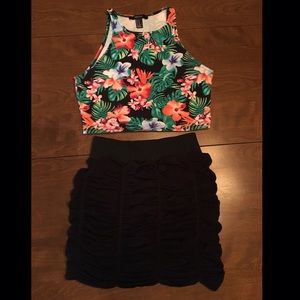 💕SALE💕Crop Top & Skirt Bundle