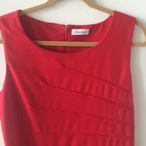 Calvin Klein dress, red, size 10