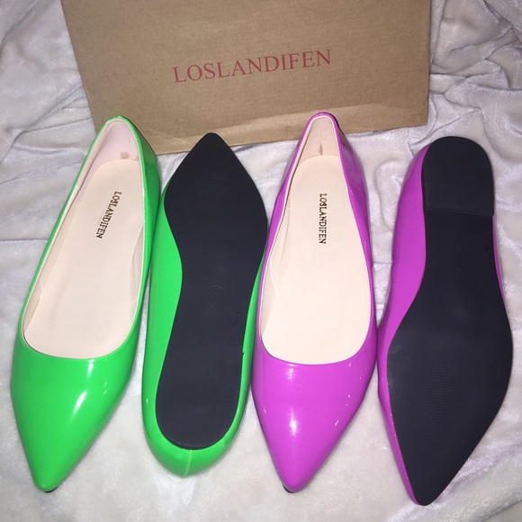 Shoes - Two pair of pointy toe flats size 10.5