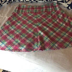 IZOD plaid skirt.