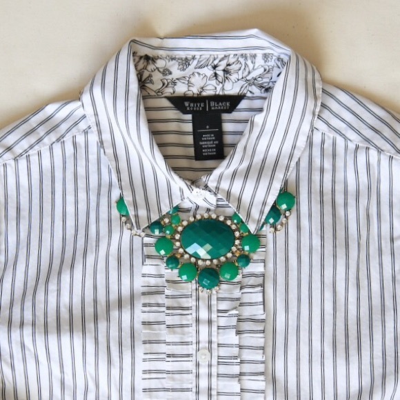 White House Black Market Long Sleeve Button Down