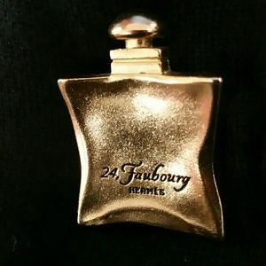 Hermes 24 Faubourg Vintage Perfume Pin Brooch