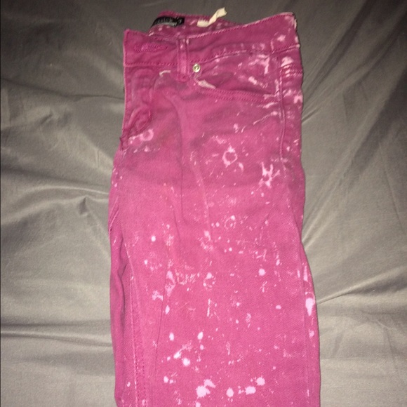 Pink Multi-Colored Skinny Jeans - Picture 4 of 4