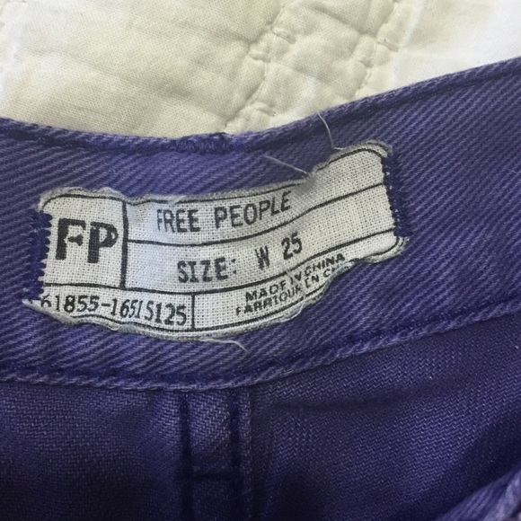 NWOT Free People Shorts! Purple/distressed sz 25 - Picture 4 of 4