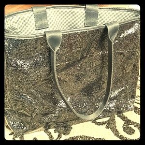 Glitter tote bag from bath and body works