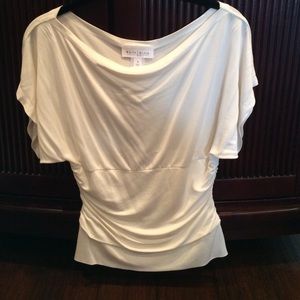 White House Black Market Silk Dolman Sleeve Top