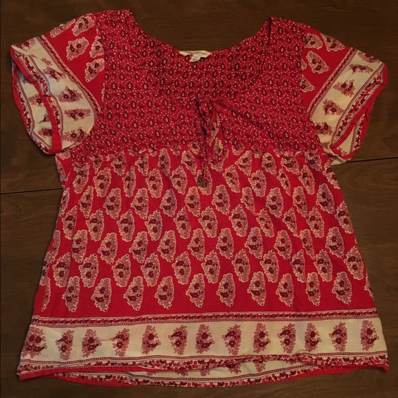 AE Key-Hole Peasant Top