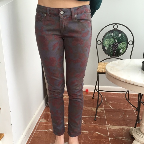 Floral Paige skinnies