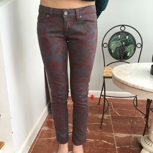 Floral Paige skinnies