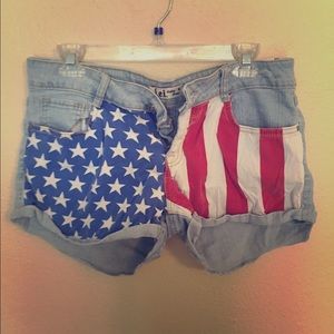 American flag shorts