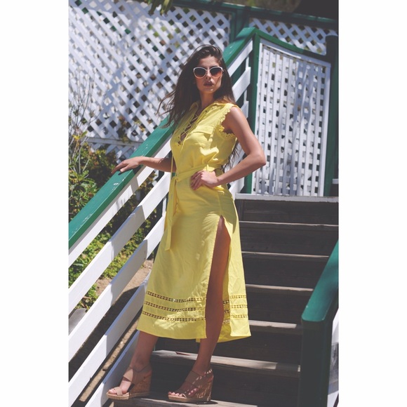 Double slit midi dress - Picture 1 of 5