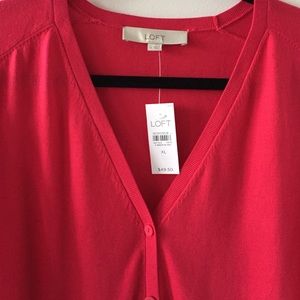 Pink cardigan from The Loft- brand new- XL