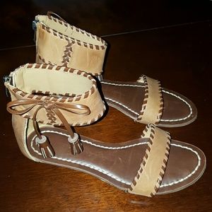 Strappy Wedge Sandals (NEVER worn)