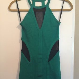 Bebe green bandage dress