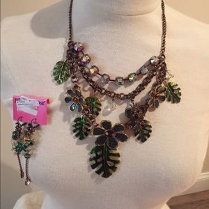 Necklace and earrings