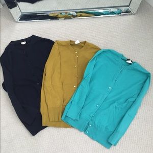 Jcrew cardigans