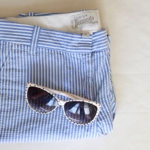 J. Crew Seersucker Bermuda Shorts