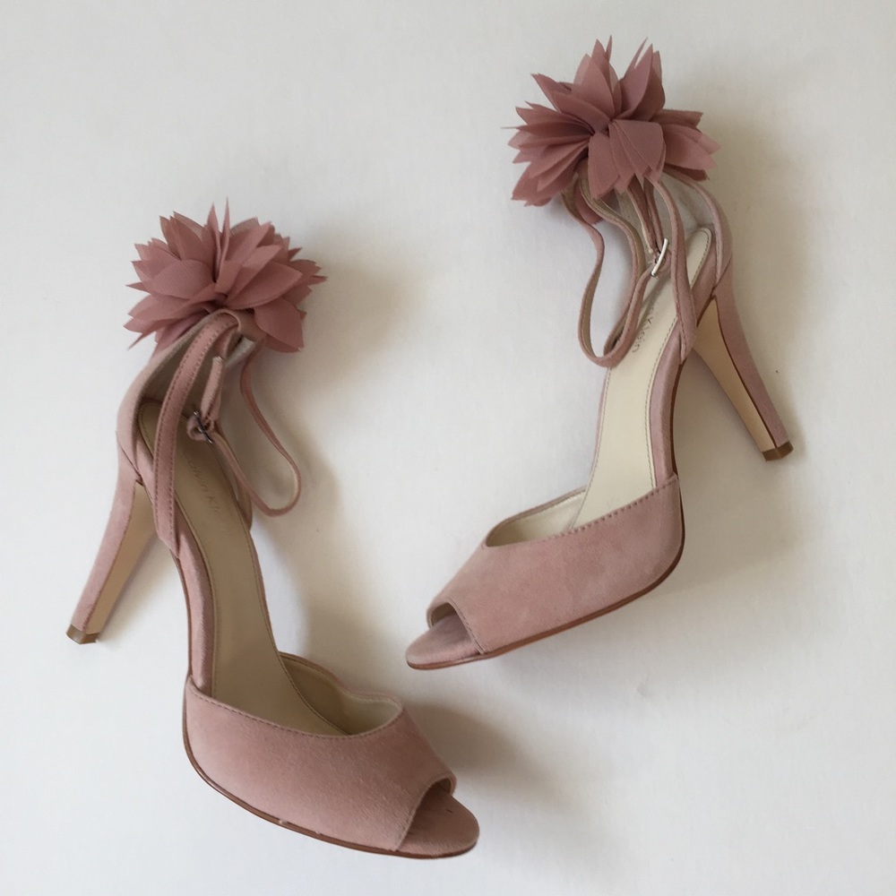 KEEPING Calvin Klein Olivia Pink Ankle Strap Heels - Picture 3 of 5