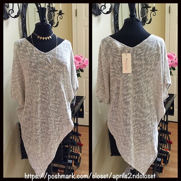 ❗️1-HOUR SALE❗️VINCE CAMUTO TUNIC Marled Tee - Picture 3 of 4