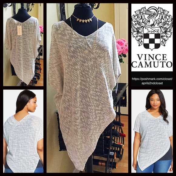Vince Camuto Tops - ❗️1-HOUR SALE❗️VINCE CAMUTO TUNIC Marled Tee