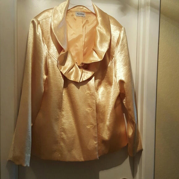 STUNNING GOLD SUIT  NWOT