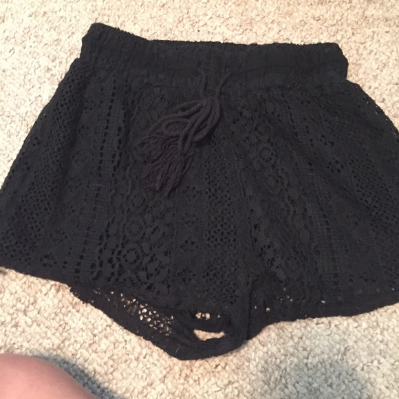 black comfy shorts