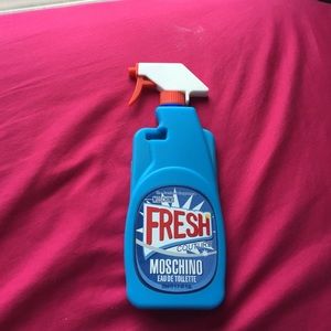 Moschino spray bottle phone case