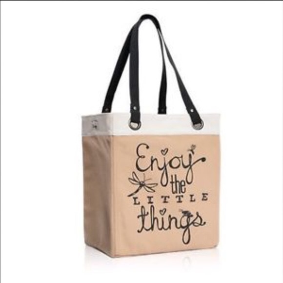 Enjoy The Little Things Canvas Purse