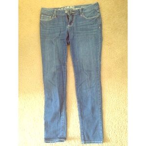 Size 3 short pacsun blue skinny jeans