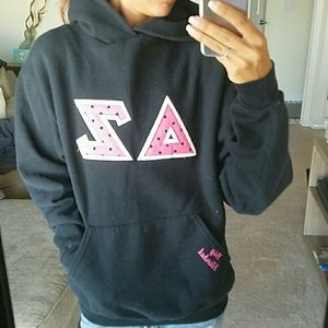 Delta Zeta Letter Hoodie