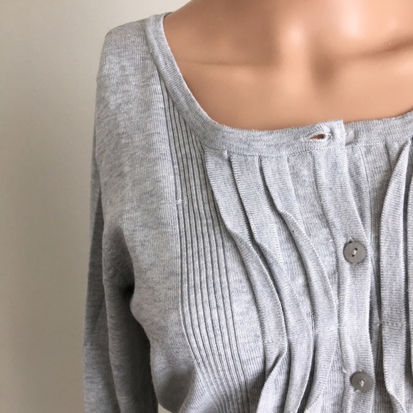 Grey Button Down Sweater - image 2